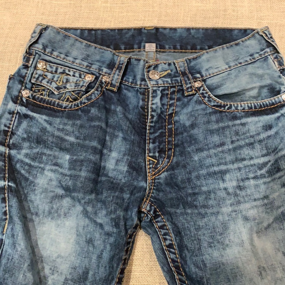 TRUE RELIGION ACID WASH JEANS WOMENS/MENS/UNISEX